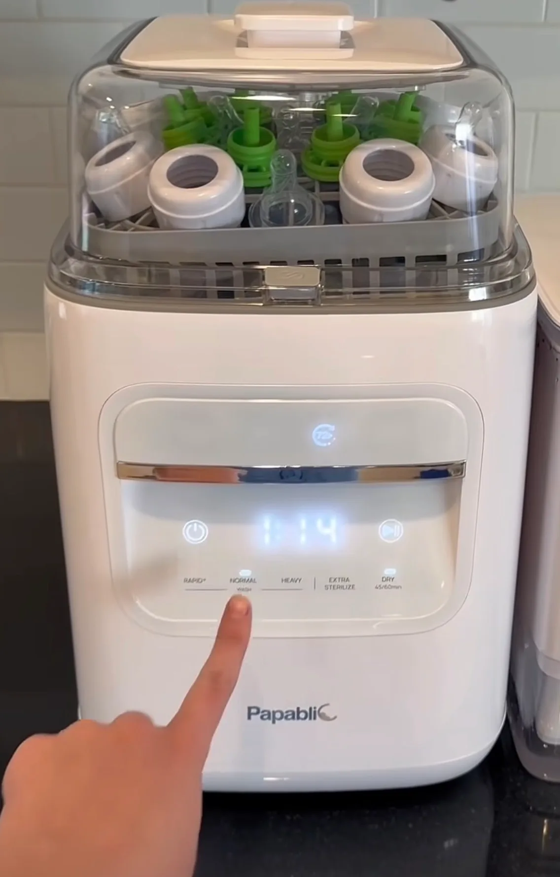 photo of bottle washer panel